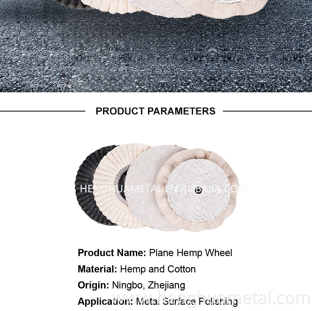 HENGHUA 2022 AIR Hemp Wheel Polishing Flap Wheels Sisal Buffing Polishing Wheel for Polishing Stainless Steel